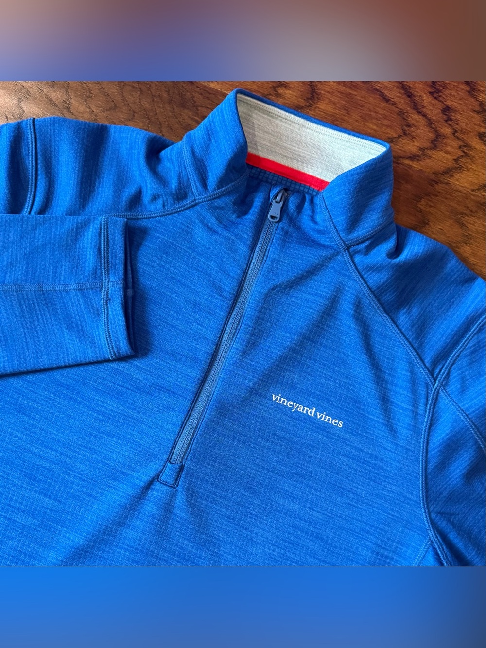 Vineyard Vines Men’s Performance 1/4 Zip Pullover Large Blue Golf Sweatshirt